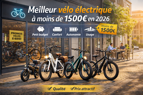Les meilleurs vélos électrique de 2026 à moins de 1500€