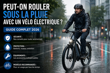 Peut-on rouler sous la pluie avec un vélo électrique ?