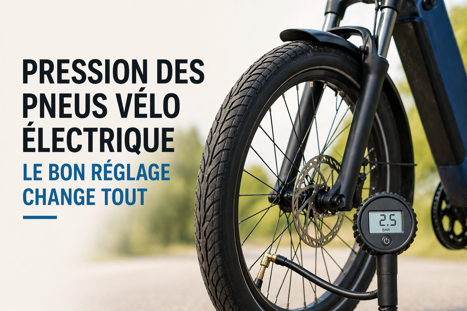 Quelle pression pour les pneus d’un vélo électrique ?